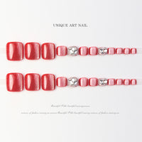 No.655 Fashion Cat's Eye Toenails Patch 24pcs/Set