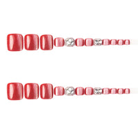 No.655 Fashion Cat's Eye Toenails Patch 24pcs/Set