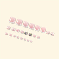 No.394 Cute Diamond Toenails Patch 24pcs/Set