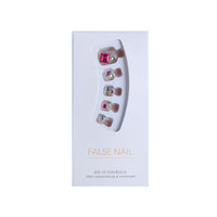 No.72 Summer Candy Rhinestone Toe Nails 24pcs/Set