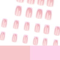 No.F292 Pink Fingernails Patch 24pcs/Set
