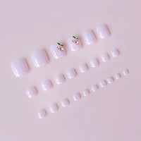 No.423 Cute Cherry Toenails Patch 24pcs/Set