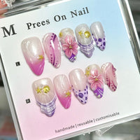 No.BH41 Romantic Flowers Fingernails Patch 30pcs/Set