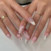 No.F320 Love Bow Fingernails Patch 24pcs/Set
