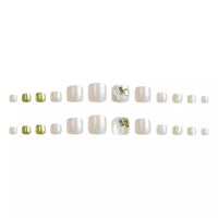 No.666 Green Toenails Patch 24pcs/Set