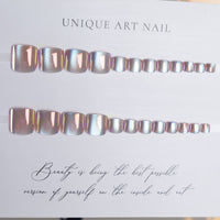 Flash Short Press on Toe Nails 24pcs/Set