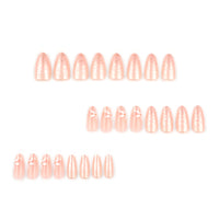 No.F432 White Fresh Fingernails Patch 24pcs/Set