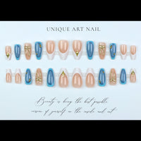 No.F403 3D Bow Fingernails Patch 24pcs/Set
