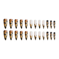 No.F546 Leopard Print Fingernails Patch 24pcs/Set