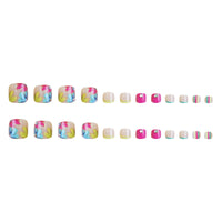 No.506 Contrast Color Toenails Patch 24pcs/Set