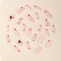 No.VN56 Purple Love Fingernails Patch 24pcs/Set