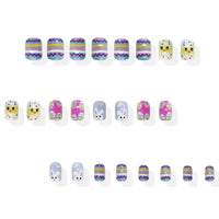 No.ET15 Colorful Cute Fingernails Patch 24pcs/Set