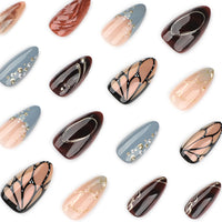 No.F576 Print Fingernails Patch 24pcs/Set