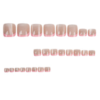 No.618 Pink Cat's Eye Toenails Patch 24pcs/Set