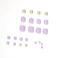 No.401 Purple Toenails Patch 24pcs/Set