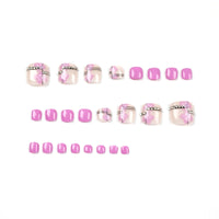 No.409 Purple Toenails Patch 24pcs/Set