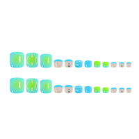 No.463 Fluorescent GreenToenails Patch 24pcs/Set