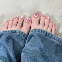 No.99 Bow-knot Cat's eye Toenail 24pcs/Set