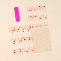 No.VN53 Cute Love Fingernails Patch 24pcs/Set