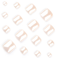 No.399 Nude Toenails Patch 24pcs/Set