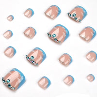No.524 Blue Sky Toenails Patch 24pcs/Set