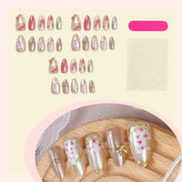 No.F520 Butterfly Cat's Eye Fingernails Patch 24pcs/Set