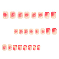 No.F381 Hollow Flowers Fingernails Patch 24pcs/Set