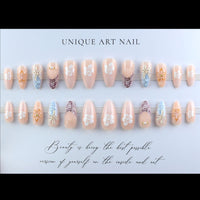 No.PSN164 Pink Cat's Eye Hand & Toe Pair Set-48pcs