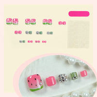 No.546 Watermelon Toenails Patch 24pcs/Set