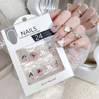 No.ET26 Cute Rabbit Fingernails Patch 24pcs/Set