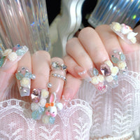 No.ET22 Fashion Bunny Fingernails Patch 24pcs/Set