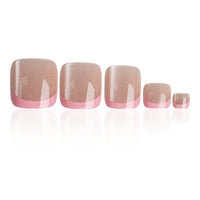 No.618 Pink Cat's Eye Toenails Patch 24pcs/Set