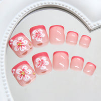 No.523 Flower Toenails Patch 24pcs/Set