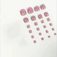 No.418 Diamond Toenails Patch 24pcs/Set