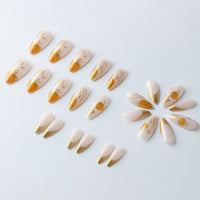 No.AW149 Halloween Pumpkin Fingernails Patch 24pcs/Set