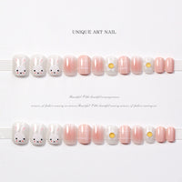 No.F400 Cute Rabbit Fingernails Patch 24pcs/Set