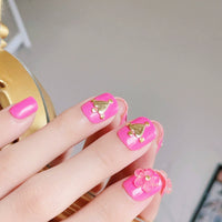 No.F340 Rose Red Fingernails Patch 24pcs/Set