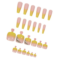 No.PSN44 Light Yellow Hand & Toe Pair Set-48pcs