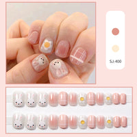 No.F400 Cute Rabbit Fingernails Patch 24pcs/Set