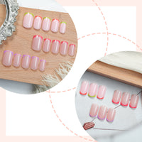 No.PSN106 Simple Nude Fingernails Three Set-72pcs
