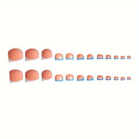 No.PSN27 Sweet Blue Hand & Toe Pair Set-48pcs