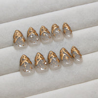 No.F314 Retro Fingernails Patch 24pcs/Set