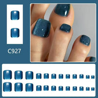 No.566 Blue Cat's Eye Toenails Patch 24pcs/Set