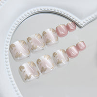 No.576 Gold Cat's Eye Toenails Patch 24pcs/Set