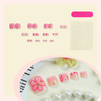 No.653 Print Toenails Patch 24pcs/Set