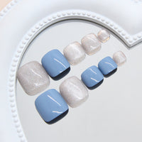 No.588 Blue Toenails Patch 24pcs/Set
