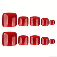 No.691 Red Toenails Patch 24pcs/Set