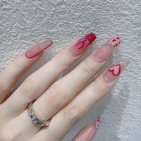 No.F338 Sweet Spicy Flame Fingernails Patch 24pcs/Set