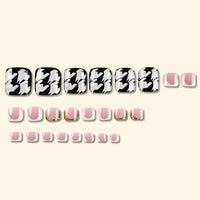 No.364 Black&White Toenails Patch 24pcs/Set