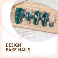 No.F579 Green Cat's Eye Fingernails Patch 24pcs/Set